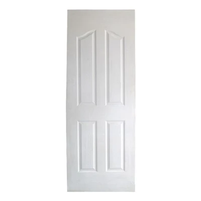 Piele de ușă imprimată alb solid în stil modern